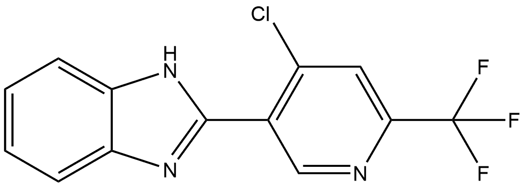 2-[4-Chloro-6-(trifluoromethyl)-3-pyridinyl]-1H-benzimidazole Structure