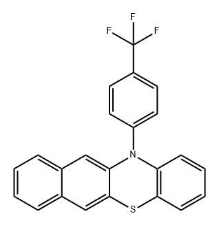 12H-Benzo[b]phenothiazine, 12-[4-(trifluoromethyl)phenyl]- Structure