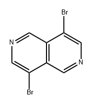 2,6-Naphthyridine, 4,8-dibromo- Structure
