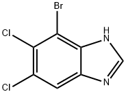 1H-Benzimidazole, 7-bromo-5,6-dichloro- Structure