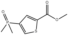 2-Thiophenecarboxylic acid, 4-(dimethylphosphinyl)-, methyl ester Struktur