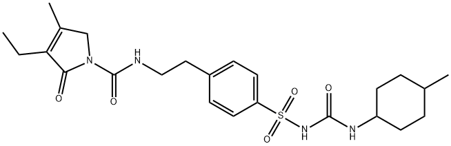 Glimepiride-d4 (phenylethyl-α,α,β,β-d4) (cis/trans) Structure