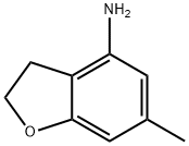 2,3-二氢-6-甲基-4-苯并呋喃胺 结构式