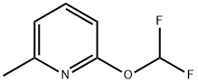 Pyridine, 2-(difluoromethoxy)-6-methyl- Structure