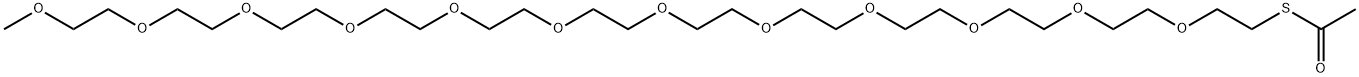 m-PEG12-AcS Structure