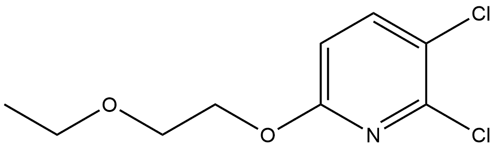 2,3-Dichloro-6-(2-ethoxyethoxy)pyridine 化学構造式