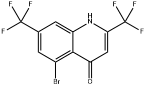 4(1H)-Quinolinone, 5-bromo-2,7-bis(trifluoromethyl)- Struktur