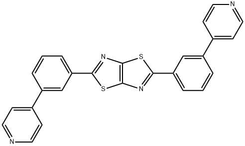 2,5-bis(3-(pyridine-4-yl)phenyl)thiazolo[5,4-d]thiazole Structure