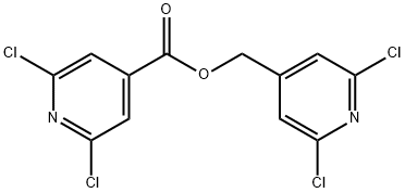 4-Pyridinecarboxylic acid, 2,6-dichloro-, (2,6-dichloro-4-pyridinyl)methyl ester Structure