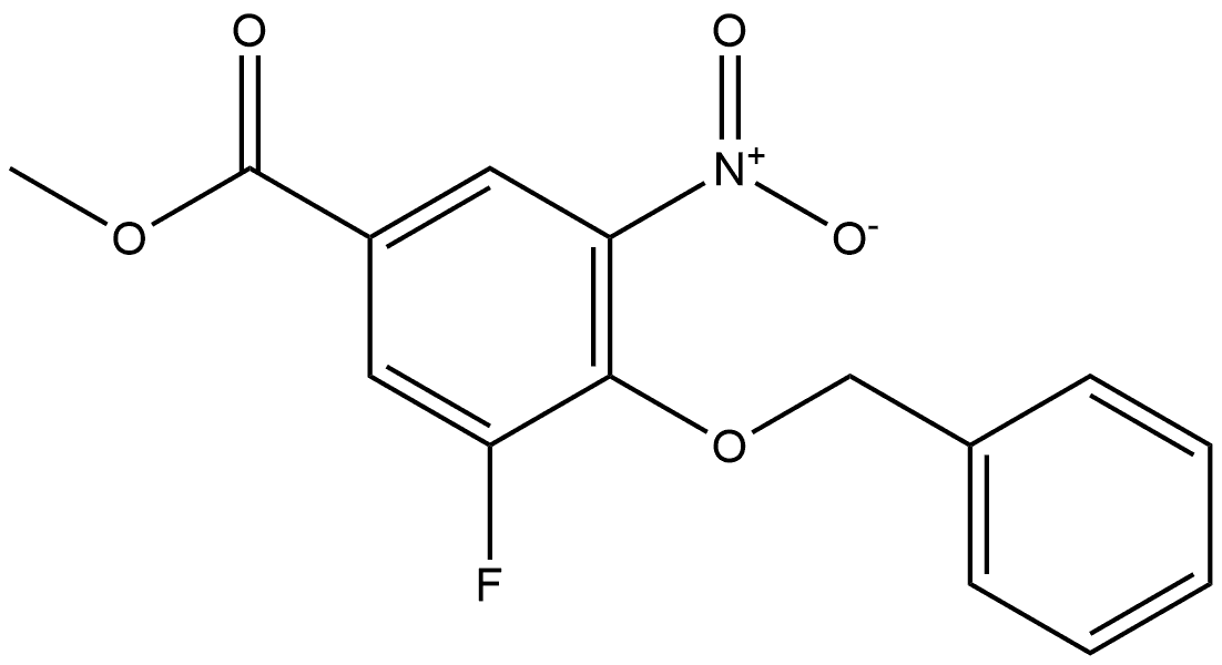Methyl 4-(benzyloxy)-3-fluoro-5-nitrobenzoate Structure