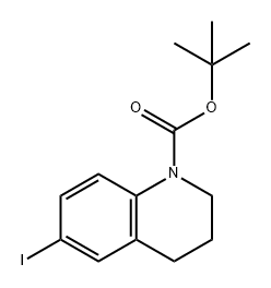 1(2H)-Quinolinecarboxylic acid, 3,4-dihydro-6-iodo-, 1,1-dimethylethyl ester,261732-44-9,结构式