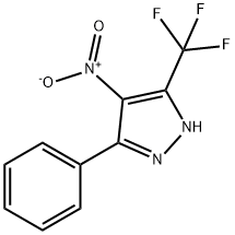 1H-Pyrazole, 4-nitro-3-phenyl-5-(trifluoromethyl)- Struktur