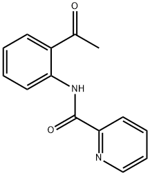 2-Pyridinecarboxamide, N-(2-acetylphenyl)- Structure