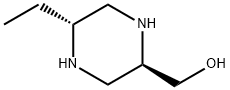 (2R,5R)-5-Ethyl-2-piperazinemethanol Struktur