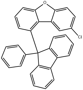Dibenzofuran, 8-chloro-1-(9-phenyl-9H-fluoren-9-yl)- Structure