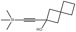 Spiro[3.3]heptan-2-ol, 2-[2-(trimethylsilyl)ethynyl]- Struktur