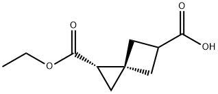 Spiro[2.3]hexane-1,5-dicarboxylic acid, 1-ethyl ester, cis- Structure