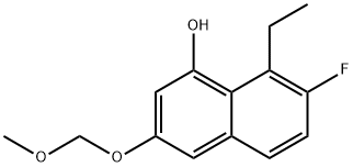 8-乙基-7-氟-3-(甲氧基甲氧基)萘-1-醇, 2621932-46-3, 结构式