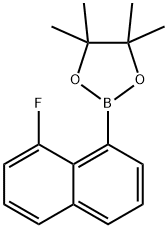 2-(8-氟萘-1-基)-4,4,5,5-四甲基-1,3,2-二氧硼杂环戊烷, 2621932-49-6, 结构式