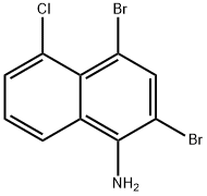 1-Naphthalenamine, 2,4-dibromo-5-chloro- Structure