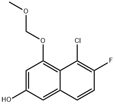 2-Naphthalenol, 5-chloro-6-fluoro-4-(methoxymethoxy)- Struktur
