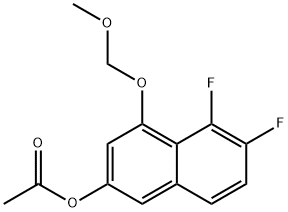 2-Naphthalenol, 5,6-difluoro-4-(methoxymethoxy)-, 2-acetate 化学構造式