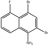 2,4-二溴-5-氟萘-1-胺, 2621936-12-5, 结构式