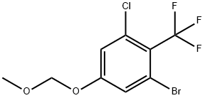 Benzene, 1-bromo-3-chloro-5-(methoxymethoxy)-2-(trifluoromethyl)- Structure