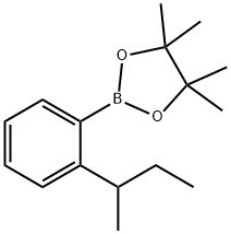 4,4,5,5-Tetramethyl-2-[2-(1-methylpropyl)phenyl]-1,3,2-dioxaborolane Struktur