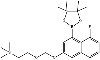 2621937-50-4 (2-((5-氟-4-(4,4,5,5-四甲基-1,3,2-二氧苯甲醛-2-基)萘-2-基)氧基)甲氧基)乙基)三甲基硅烷