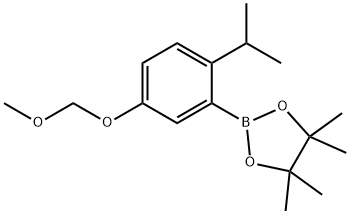 1,3,2-Dioxaborolane, 2-[5-(methoxymethoxy)-2-(1-methylethyl)phenyl]-4,4,5,5-tetramethyl- Structure