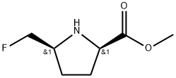 REL-(2R,5S)-5-(氟甲基)吡咯烷-2-羧酸甲酯, 2621938-08-5, 结构式