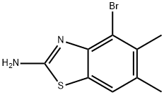 2-Benzothiazolamine, 4-bromo-5,6-dimethyl- Struktur