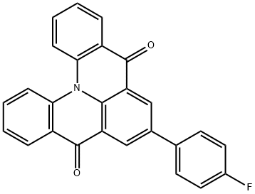 7-(4-FLUOROPHENYL)QUINOLINO[3,2,1-DE]ACRIDINE-5,9-DIONE ;QA-PF, 2622773-09-3, 结构式