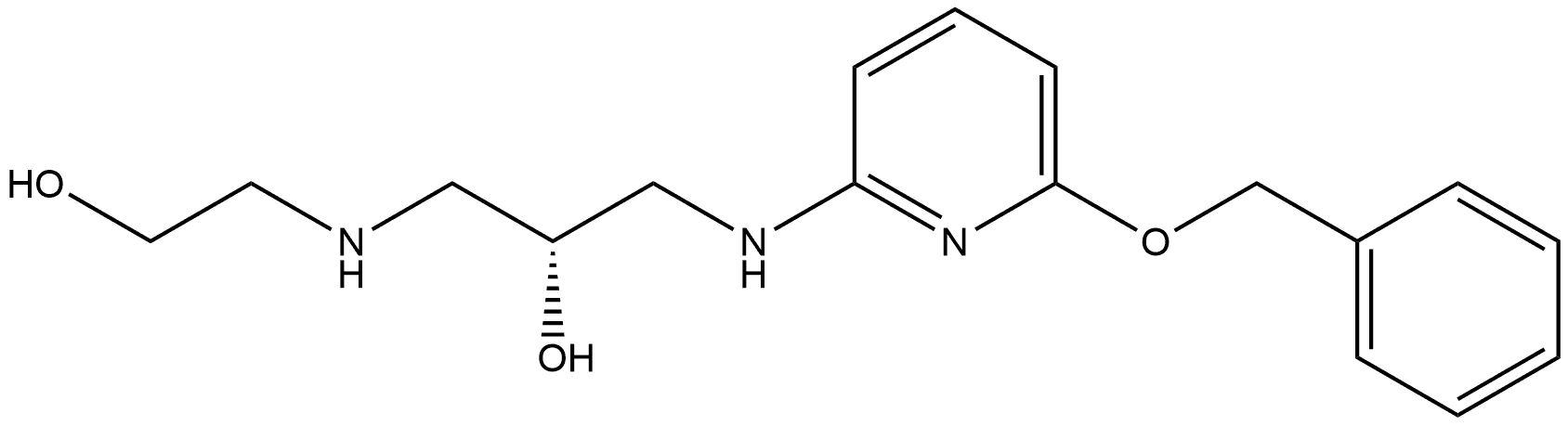 (R)-1-((6-(benzyloxy)pyridin-2-yl)amino)-3-((2-hydroxyethyl)amino)propan-2-ol Structure