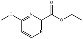 2-Pyrimidinecarboxylic acid, 4-methoxy-, ethyl ester Structure