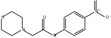 4-Morpholineacetamide, N-(4-nitrophenyl)- Structure