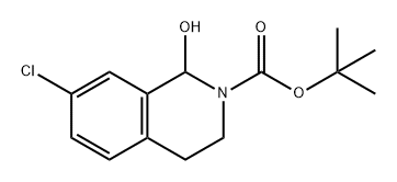 2(1H)-Isoquinolinecarboxylic acid, 7-chloro-3,4-dihydro-1-hydroxy-, 1,1-dimethylethyl ester Struktur