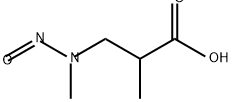 2-methyl-3-[methyl(nitroso)amino]propanoic acid Structure