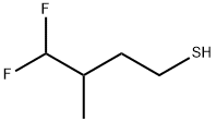 4,4-difluoro-3-methylbutane-1-thiol Struktur
