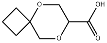 5,8-dioxaspiro[3.5]nonane-7-carboxylic acid 化学構造式