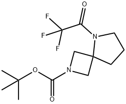 tert-butyl 5-(2,2,2-trifluoroacetyl)-2,5-diazaspiro[3.4]octane-2-carboxylate 结构式