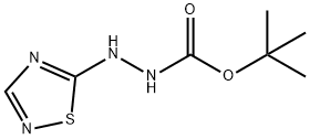 N'-(1,2,4-thiadiazol-5-yl)(tert-butoxy)carbohydrazide 结构式