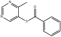 (4-methylpyrimidin-5-yl)sulfanyl](phenyl)methanone Structure