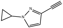 1-cyclopropyl-3-ethynyl-1H-pyrazole Struktur