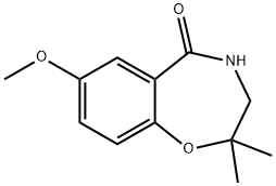 7-methoxy-2,2-dimethyl-2,3,4,5-tetrahydro-1,4-benzoxazepin-5-one Structure
