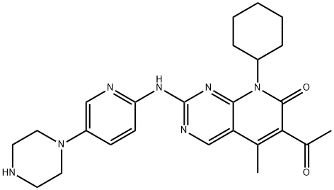 Pyrido[2,3-d]pyrimidin-7(8H)-one, 6-acetyl-8-cyclohexyl-5-methyl-2-[[5-(1-piperazinyl)-2-pyridinyl]amino]-|帕博西尼杂质80