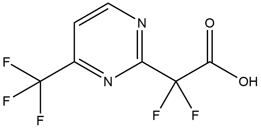 Α,Α-二氟-4-(三氟甲基)-2-嘧啶乙酸, 2624142-25-0, 结构式