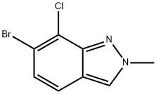 6-溴-7-氯-2-甲基-2H-吲唑,2624348-94-1,结构式