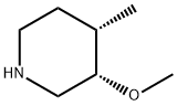 (3S,4S)-3-Methoxy-4-methyl-piperidine Structure